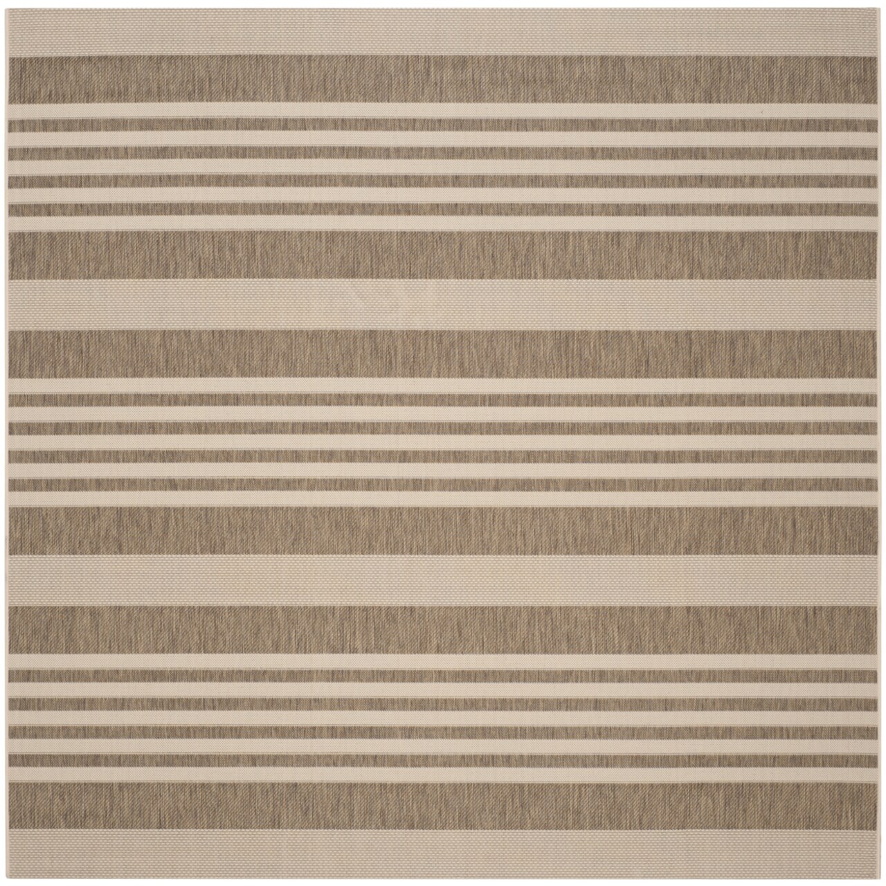 Safavieh Indoor Outdoor Cy6062-242 Courtyard Brown / Bone Rug